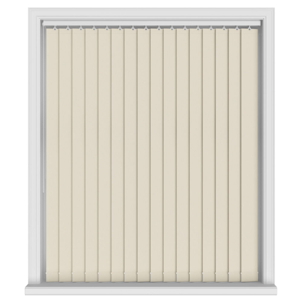 Aqualush Beige Blackout Vertical Blinds