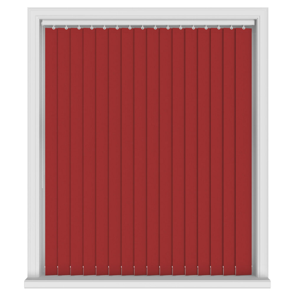 Aqualush Carmine Blackout Vertical Blinds