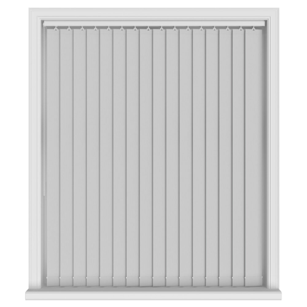 Aqualush Grey Blackout Vertical Blinds