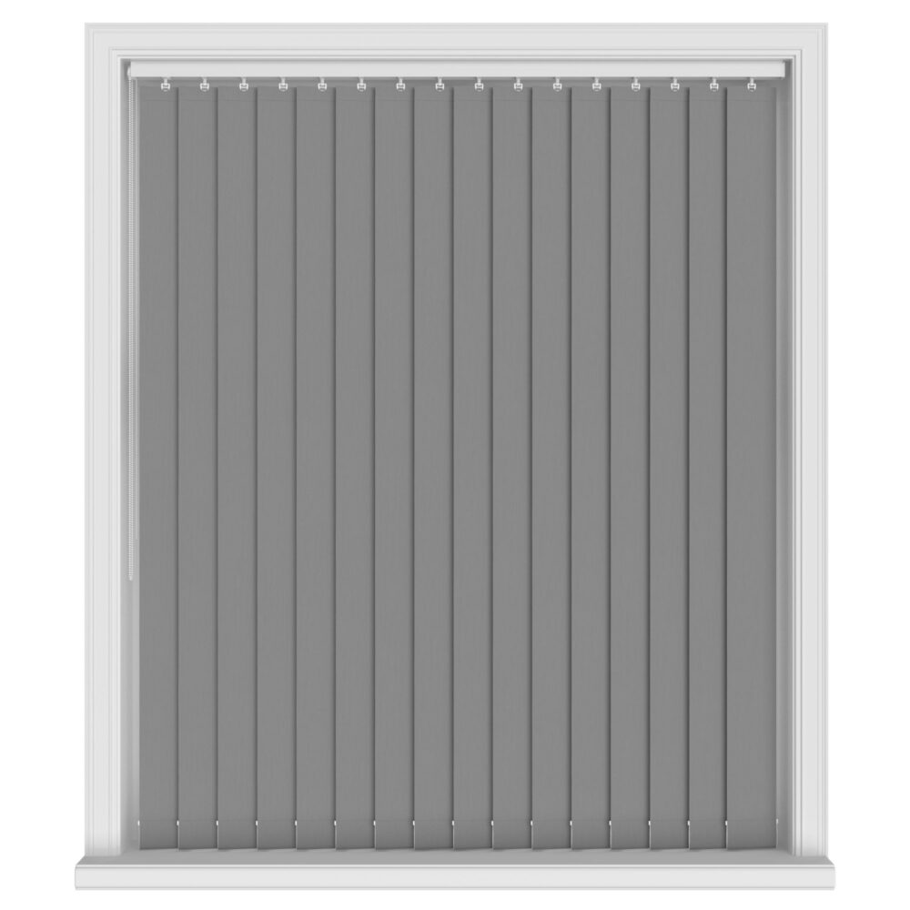 Aqualush Steel Blackout Vertical Blinds