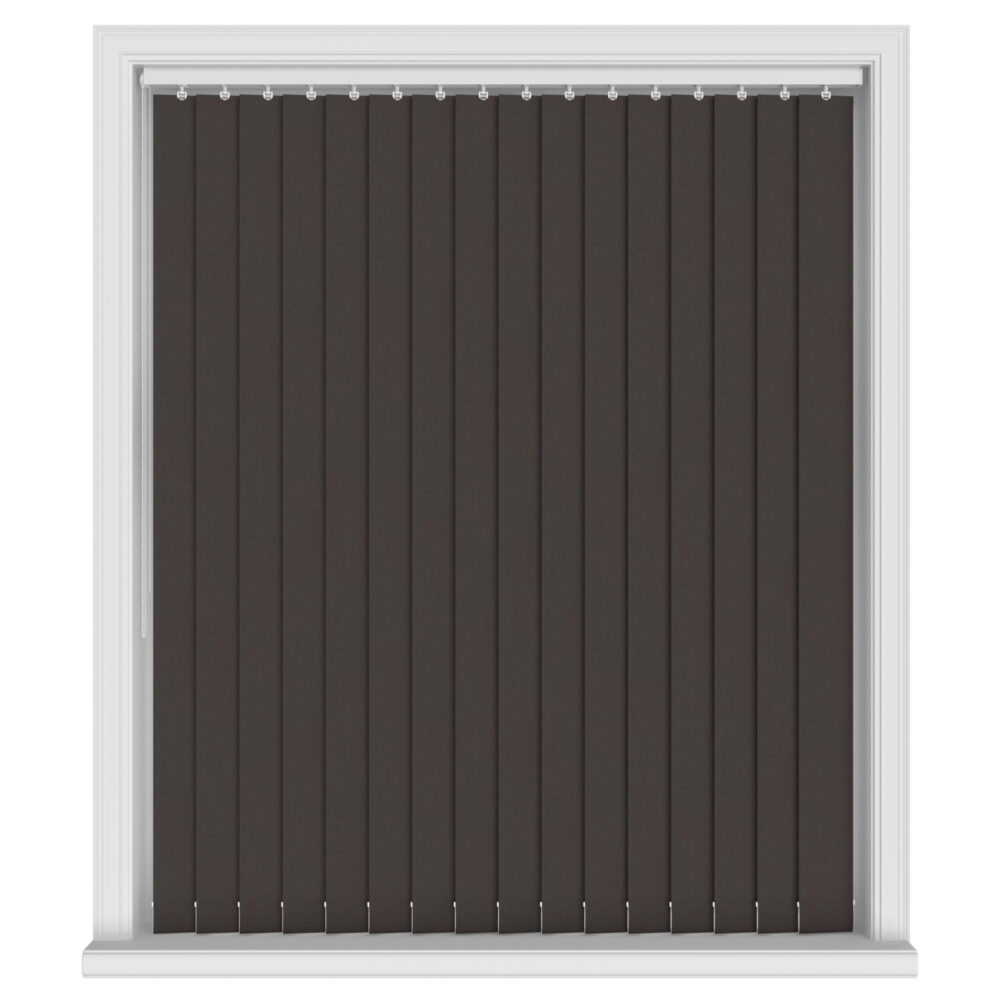 Cairo Brown Blackout Vertical Blinds