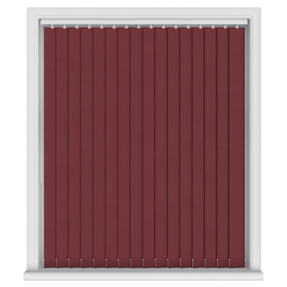 Cairo Burgundy Blackout Vertical Blinds
