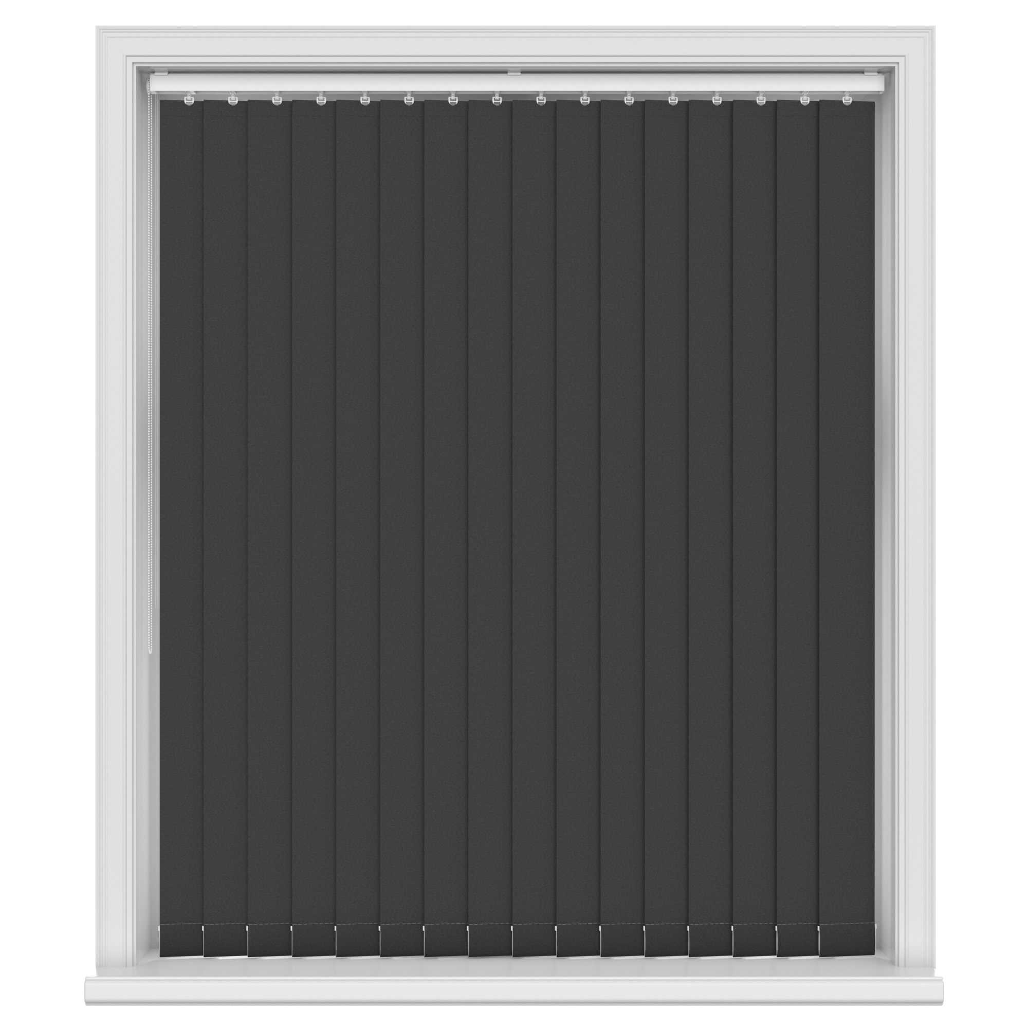 Glimpse Noir Vertical Blinds