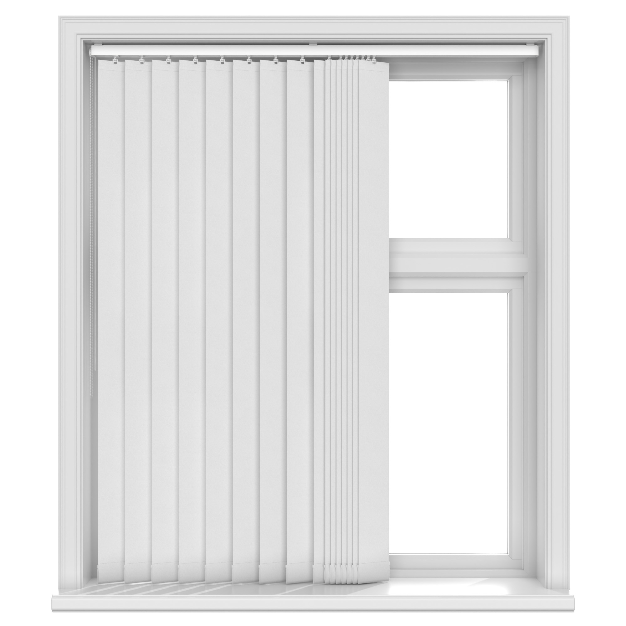 Glimpse Snow Vertical Blinds - Image 3