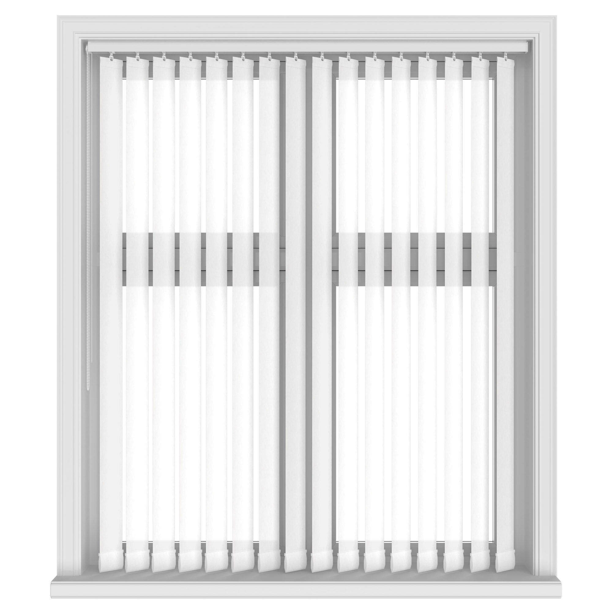 Kira White Vertical Blinds - Image 2