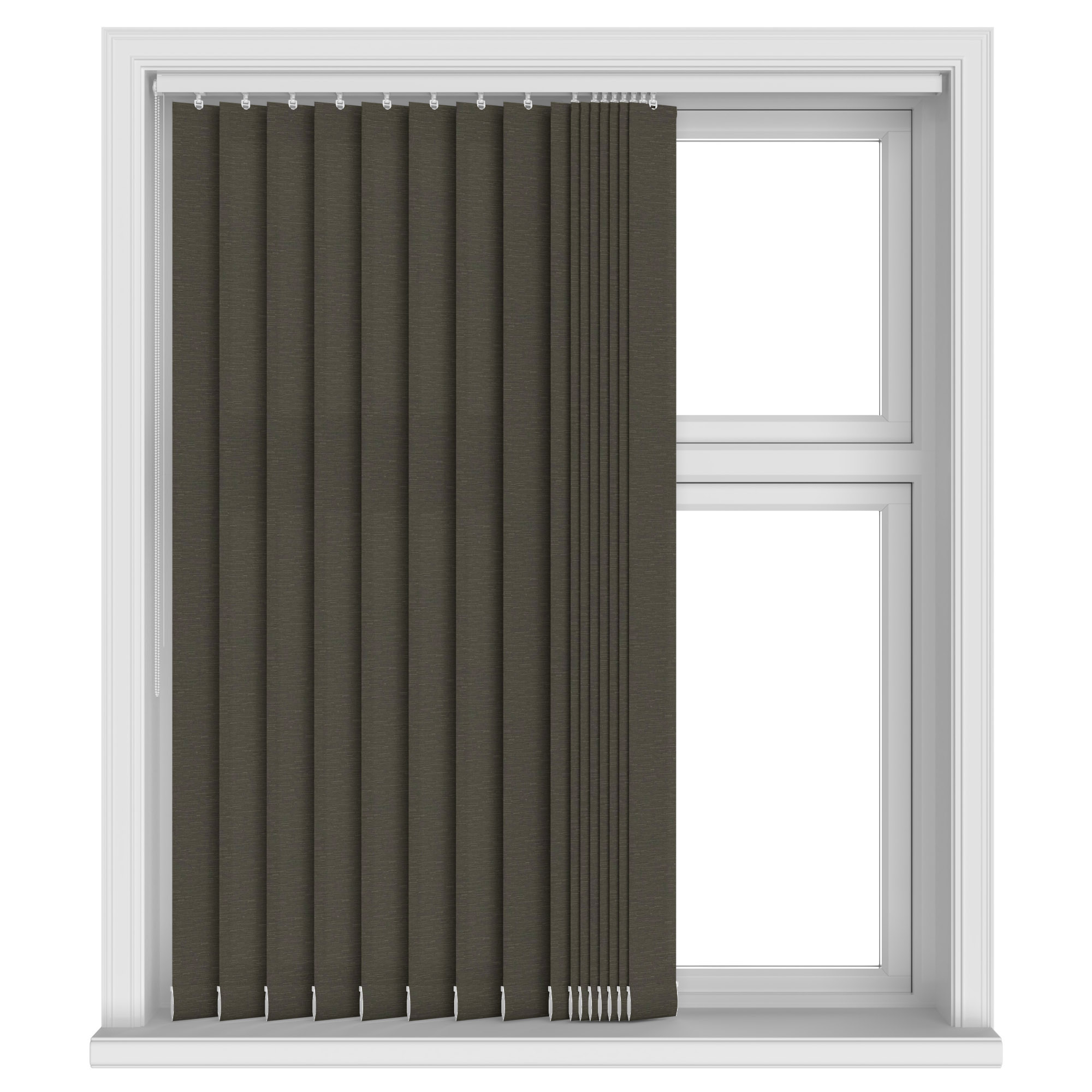 Lyon Brown Vertical Blinds - Image 3
