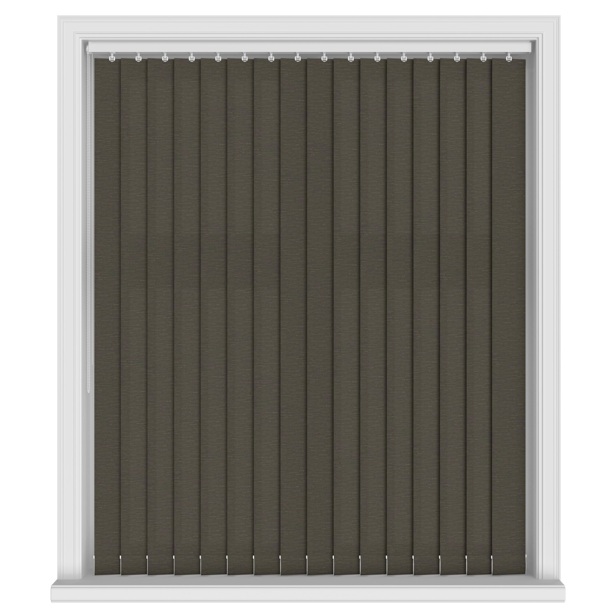 Lyon Brown Vertical Blinds