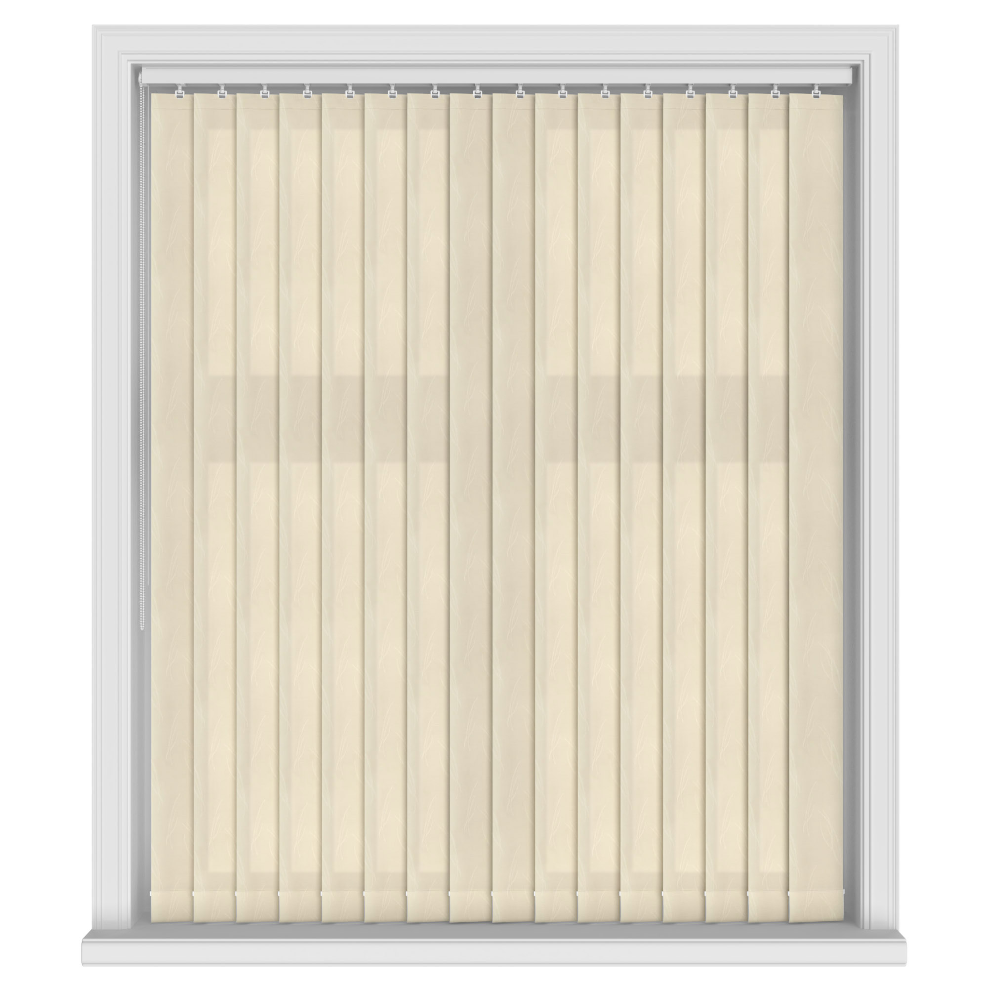 Narsissus Cream Vertical Blinds