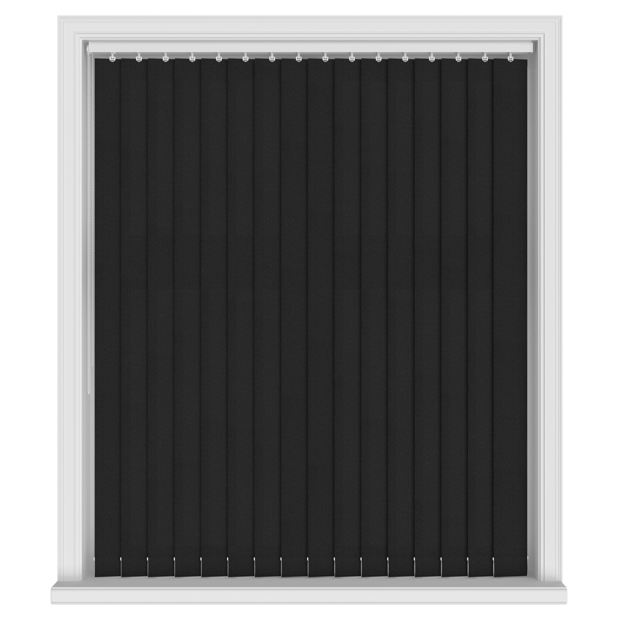 Stripe Black Vertical Blinds