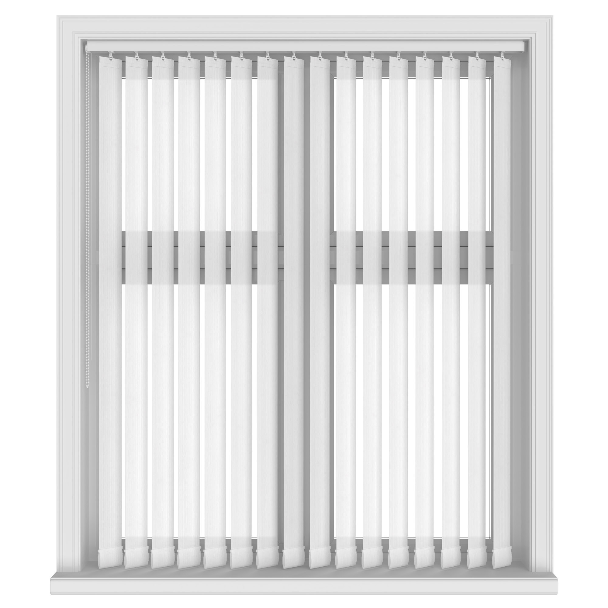 Stripe White Vertical Blinds - Image 2