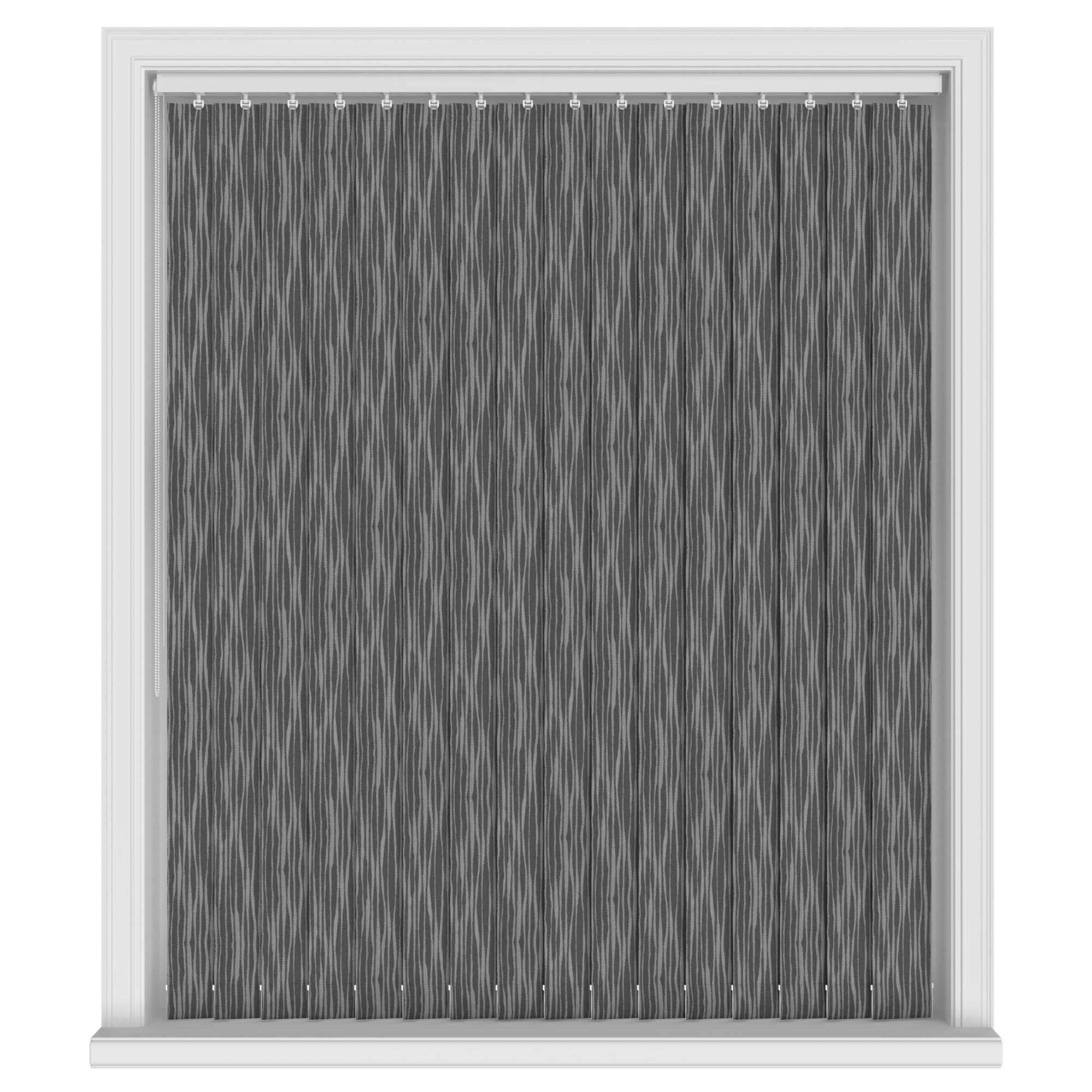 Symphony Black Out Black Vertical Blinds
