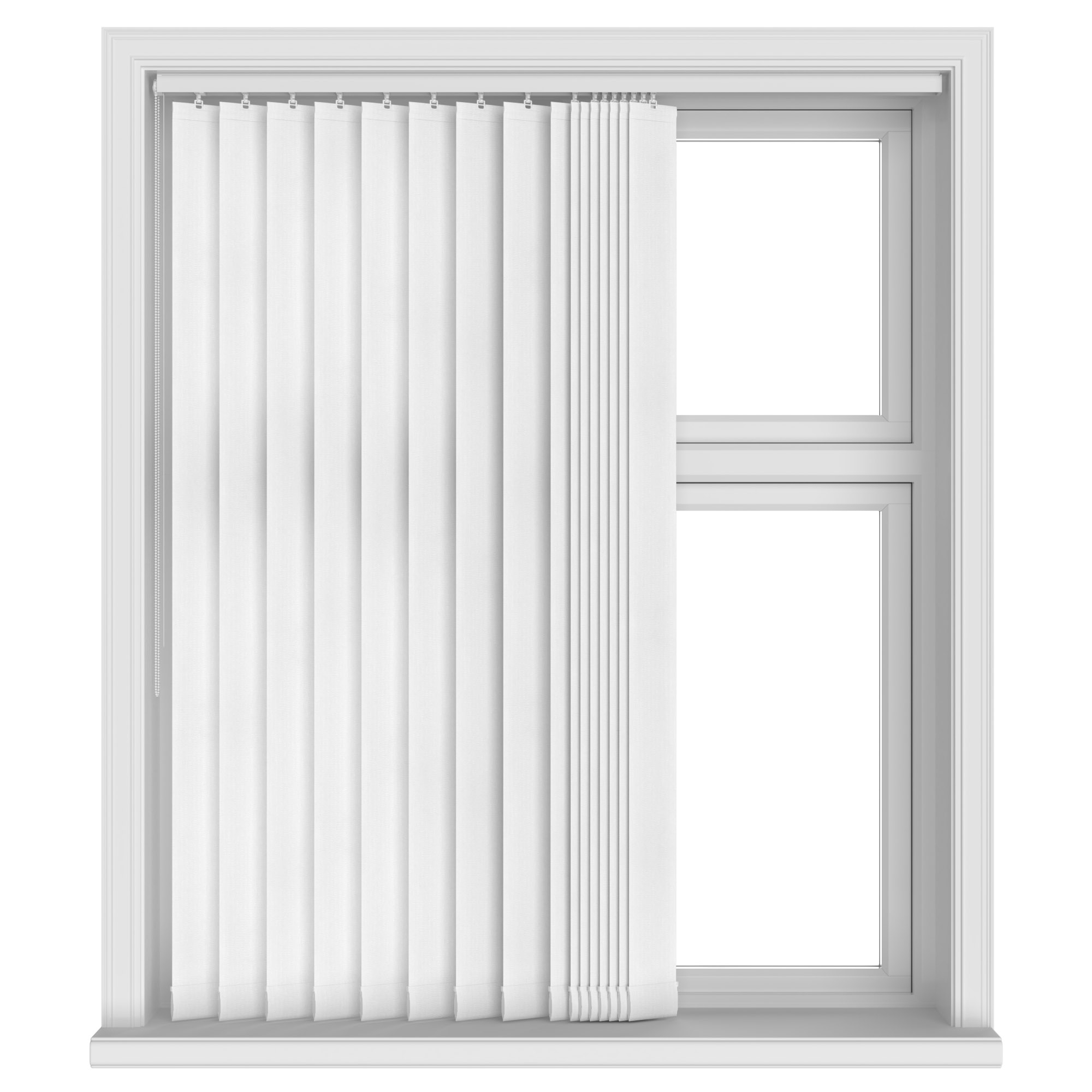 Symphony Black Out White Vertical Blinds - Image 3
