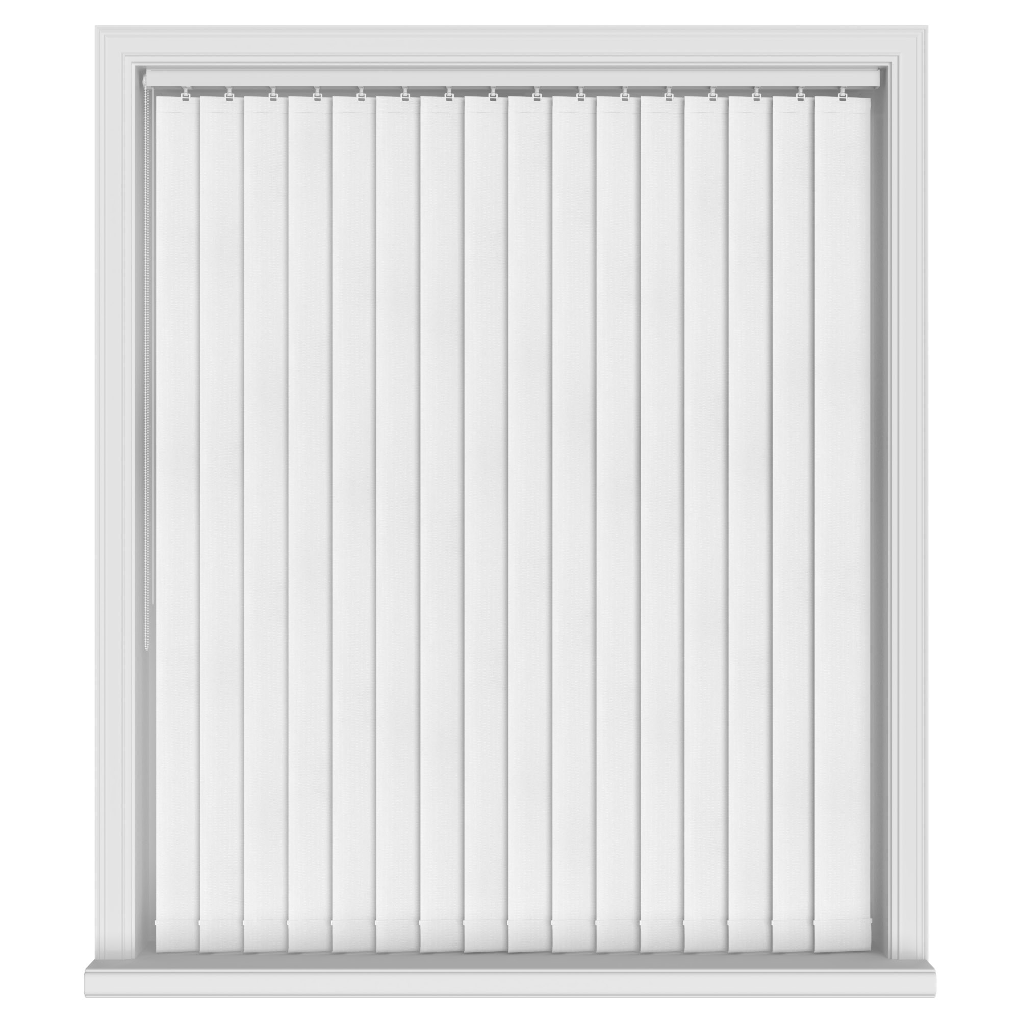 Symphony Black Out White Vertical Blinds