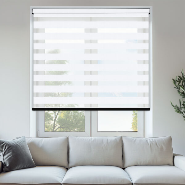 Modella White Day & Night Blinds