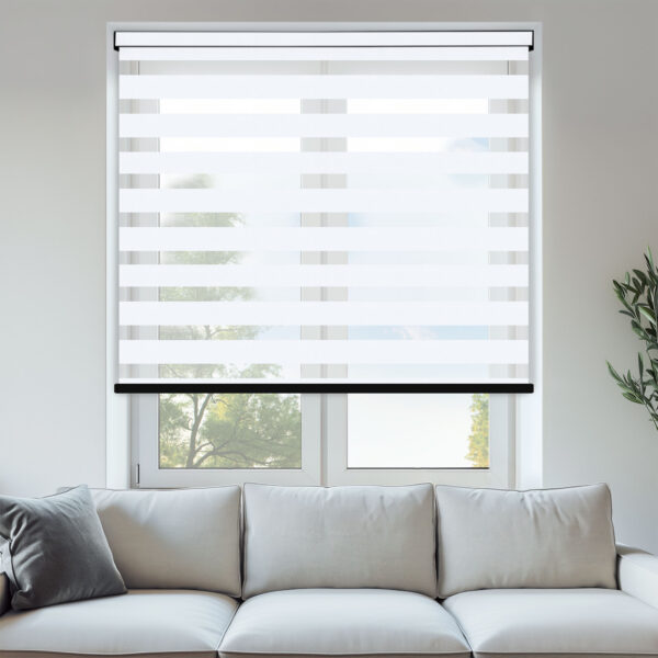 Modina White Day & Night Blinds