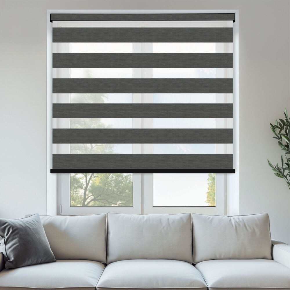 Palermo Charcoal Day & Night Blinds