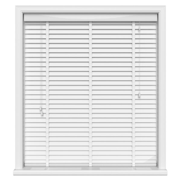 Ice White Wood Venetian Blinds