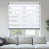 Palermo White Day & Night Blinds