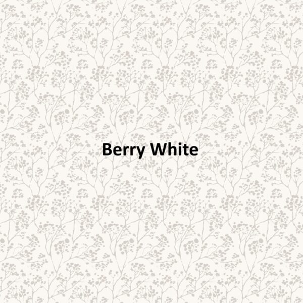 Berry White None Blackout Roller Blind
