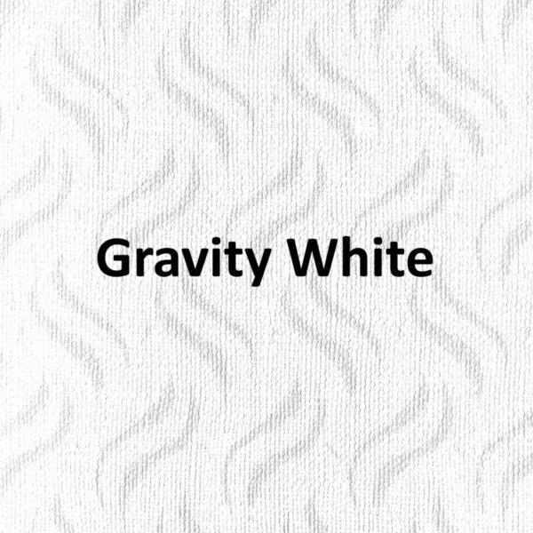 Gravity White None Blackout Roller Blind