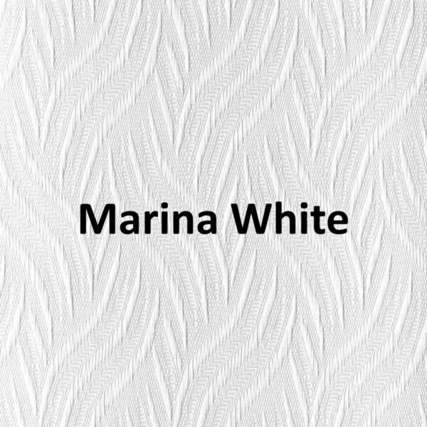 Marina White None Blackout Roller Blind