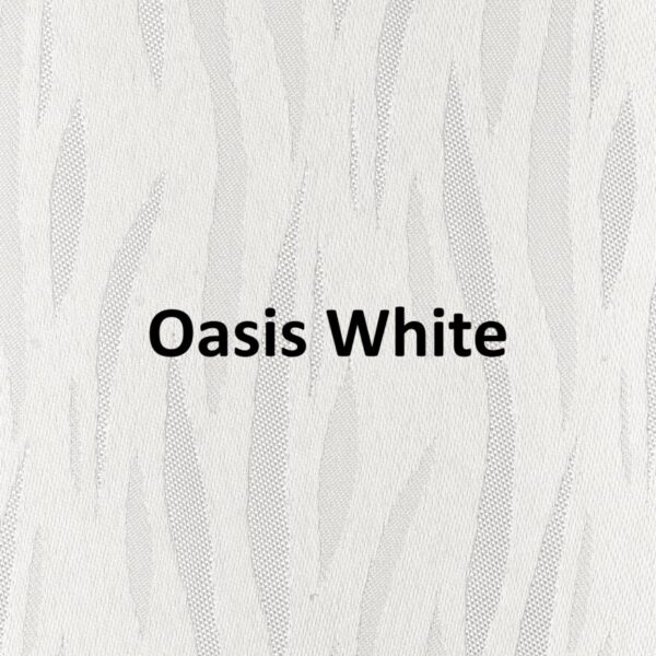 Oasis White None Blackout Roller Blind