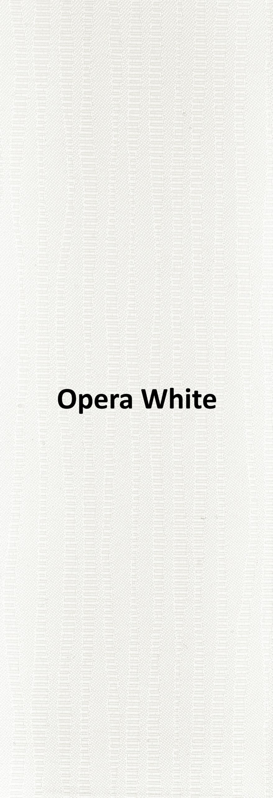 Opera White None Blackout Roller Blind