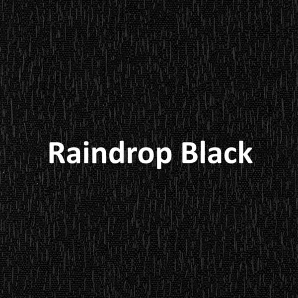 Raindrop Black None Blackout Roller Blind