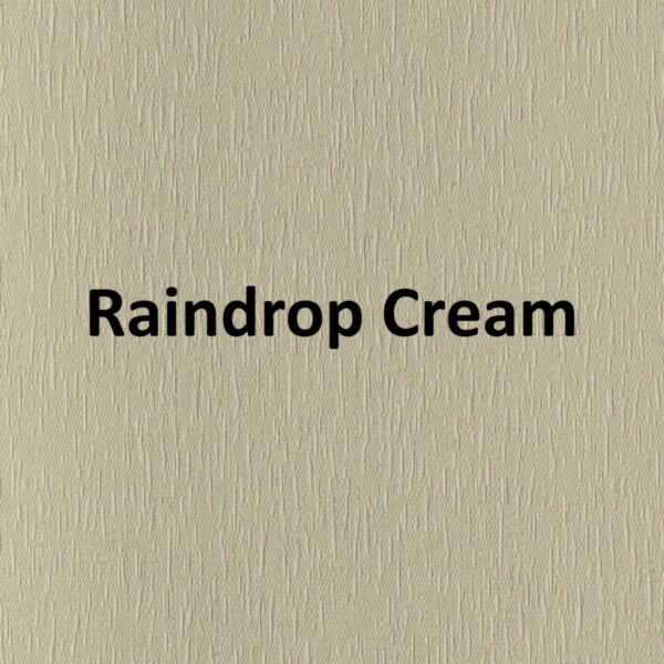 Raindrop Cream None Blackout Roller Blind