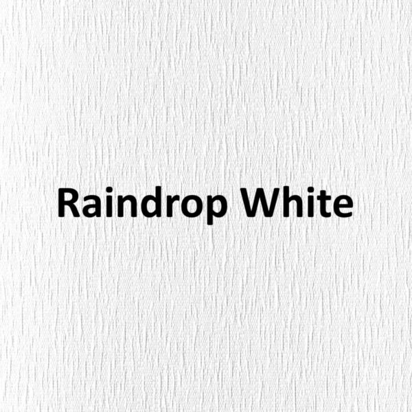 Raindrop White None Blackout Roller Blind