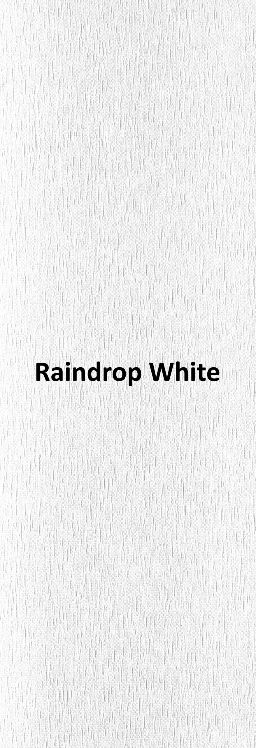 Raindrop White None Blackout Roller Blind