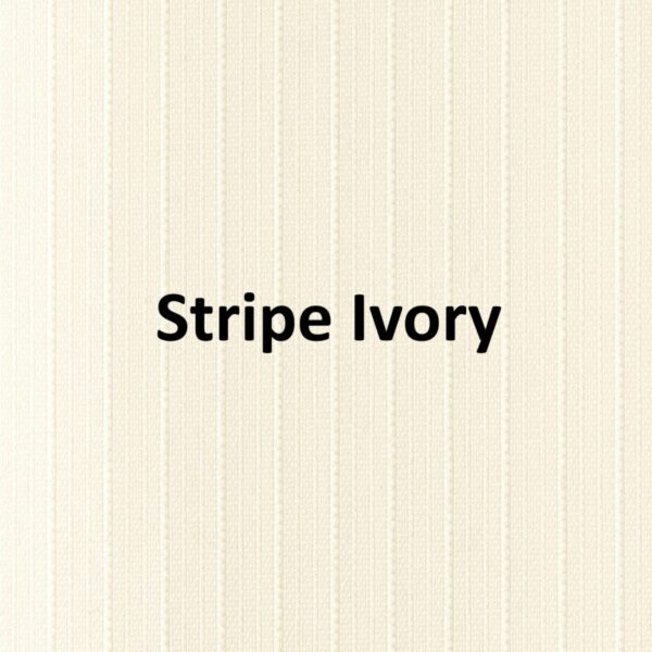 Stripe Ivory None Blackout Roller Blind