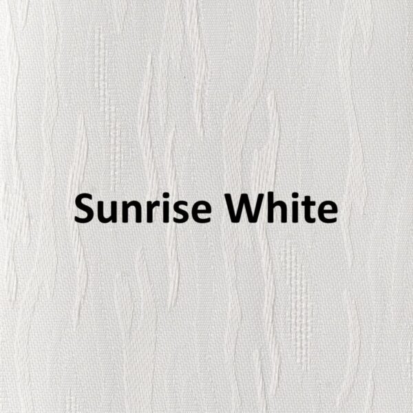 Sunrise White None Blackout Roller Blind