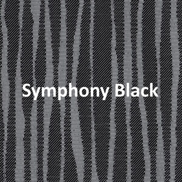 Symphony Black None Blackout Roller Blind