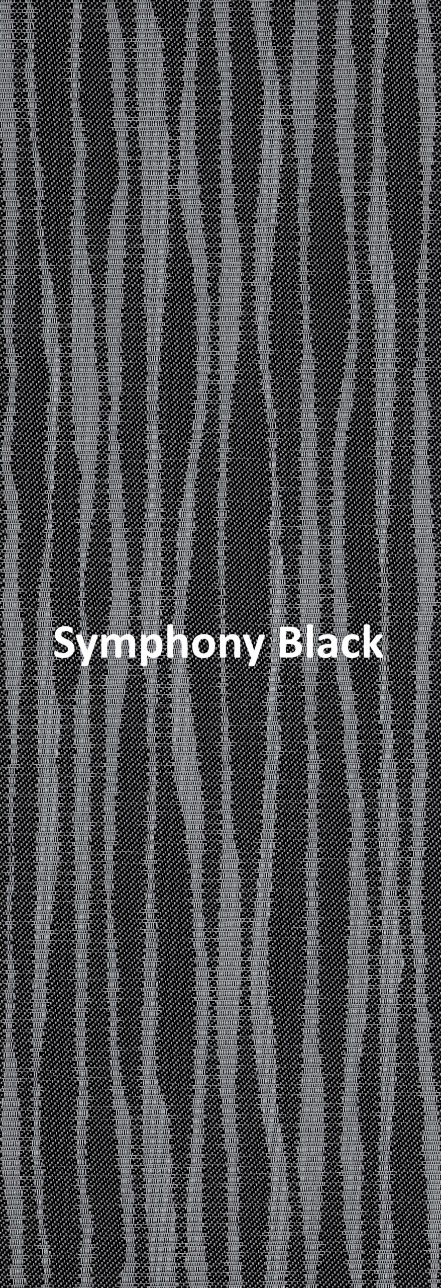 Symphony Black None Blackout Roller Blind