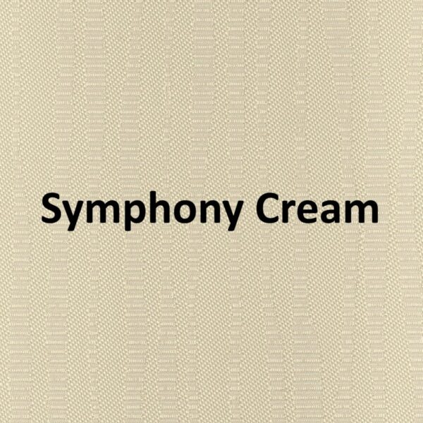 Symphony Cream None Blackout Roller Blind