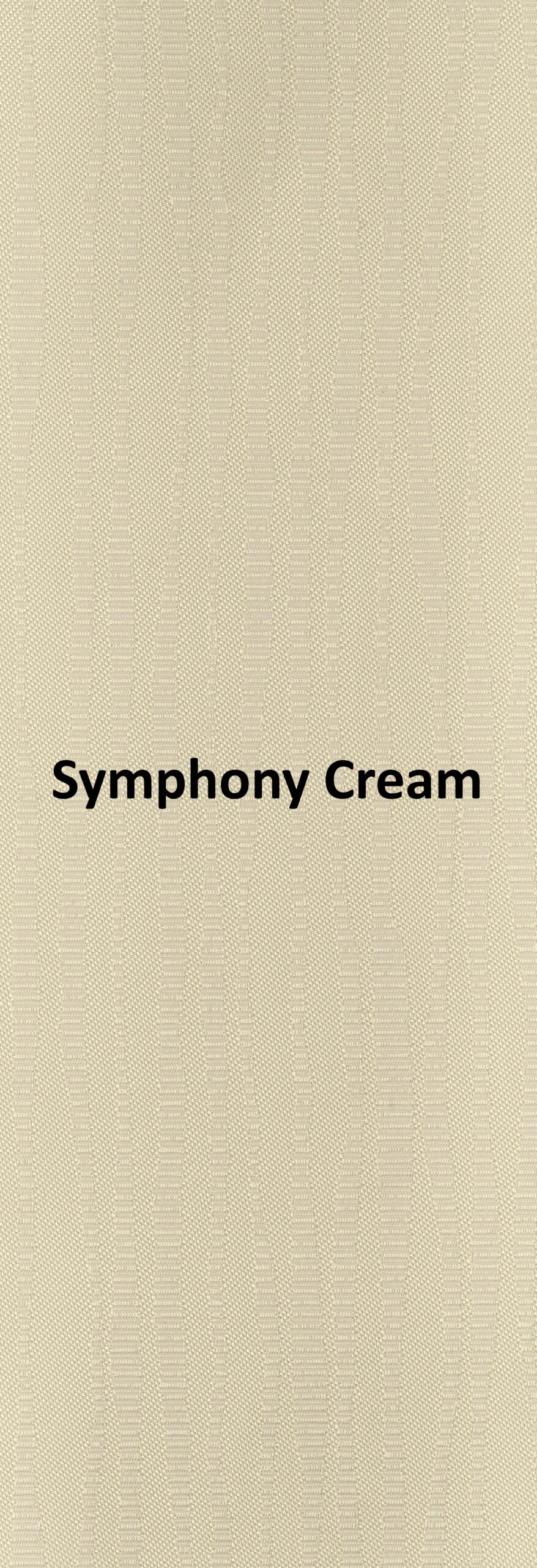 Symphony Cream None Blackout Roller Blind