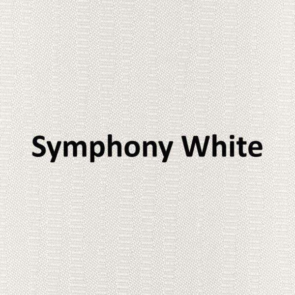 Symphony White None Blackout Roller Blind