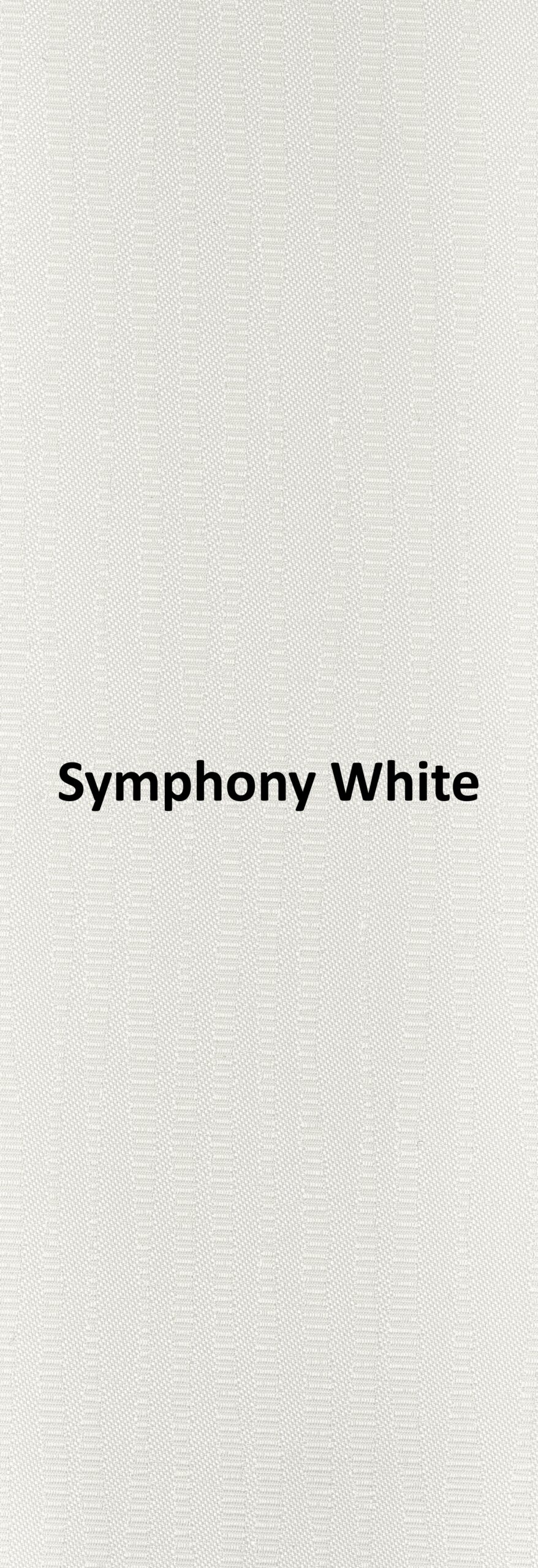 Symphony White None Blackout Roller Blind