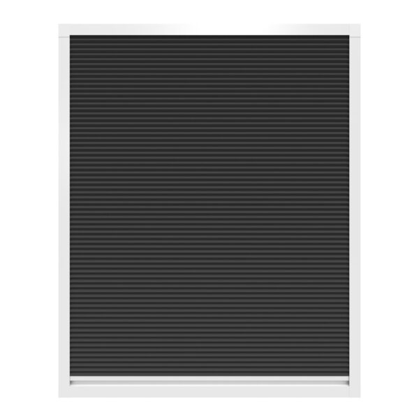 LiteBlok Blackout Carbon Black pleated blackout blind